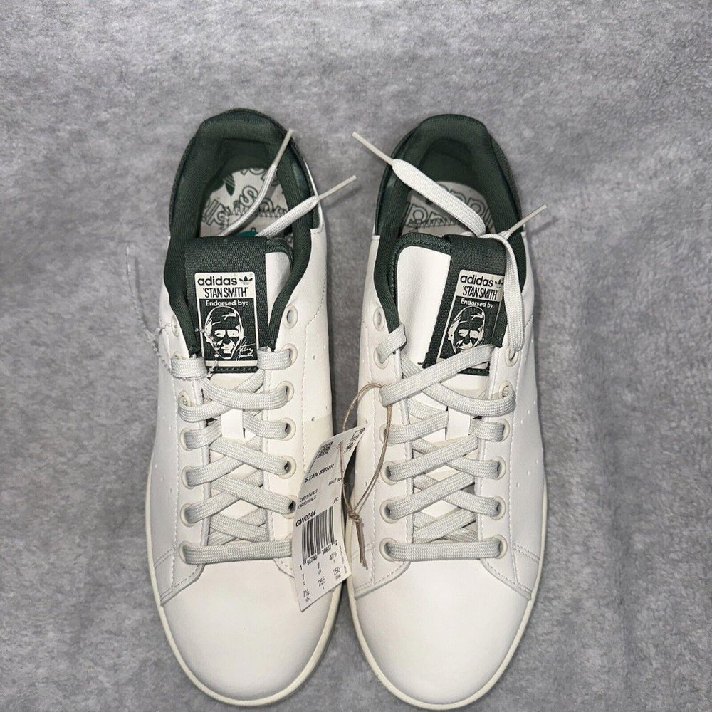 Adidas x Parley Stan Smith Endorsed  Shoes White Green Sneakers Men Size 7.5 New - Picture 3 of 9